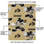 customized colorado buffaloes mickey gold blanket new arrival
