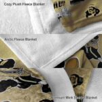 customized colorado buffaloes mickey gold blanket premium grade