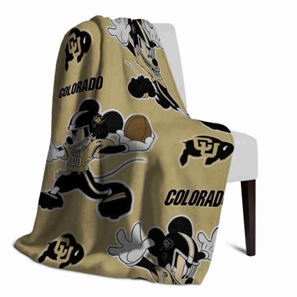 customized colorado buffaloes mickey gold blanket top rated