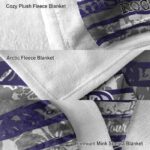 customized colorado rockies floral stripes blue white blanket premium grade