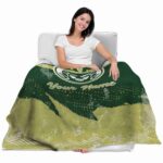 customized colorado state rams grunge streaks green blanket best selling