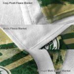 customized colorado state rams grunge streaks green blanket best selling