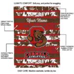 customized cornell big red floral stripes red white blanket best selling