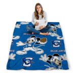 customized creighton bluejays mickey blue blanket best selling