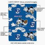 customized creighton bluejays mickey blue blanket best selling