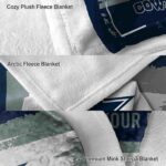 customized dallas cowboys paint strokes blue white blanket best selling