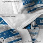customized dallas mavericks floral stripes blue white blanket best selling