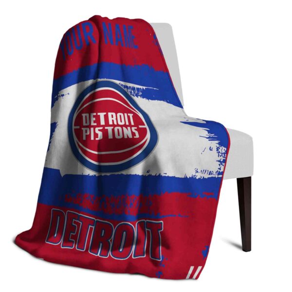 customized detroit pistons paint strokes red white blanket top rated