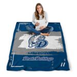 customized drake bulldogs paint strokes blue white blanket high quality