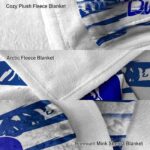 customized duke blue devils floral stripes blue white blanket premium grade