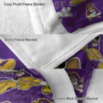 customized east carolina pirates mickey purple blanket best selling