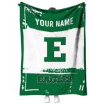 Customized Eastern Michigan Eagles Paint Strokes Green White Blanket 1 customized eastern michigan eagles paint strokes green white blanket best selling