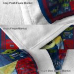 customized florida atlantic owls baby yoda blue blanket best selling