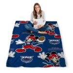 customized florida atlantic owls mickey blue blanket best selling
