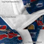 customized florida atlantic owls mickey blue blanket best selling