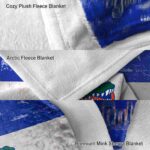 customized florida gators grunge texture blue white blanket best selling