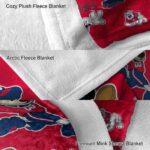 customized fresno state bulldogs mickey red blanket best selling
