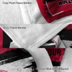 customized georgia bulldogs paint strokes red white blanket best selling
