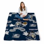 customized georgia southern eagles mickey blue blanket high quality