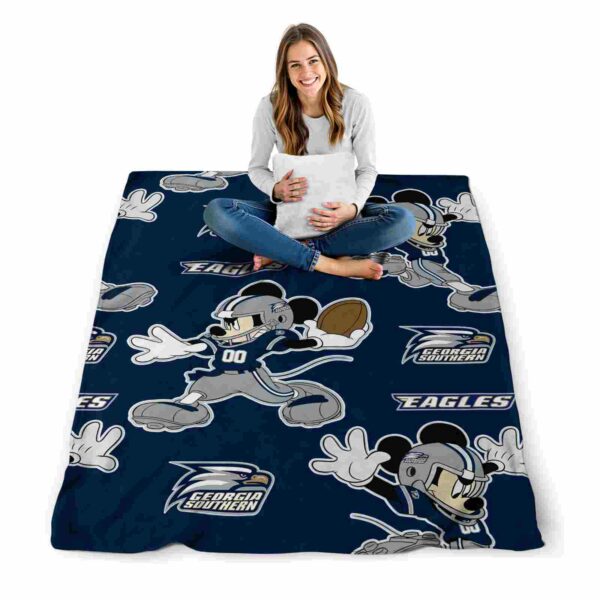 customized georgia southern eagles mickey blue blanket high quality