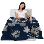 customized georgia southern eagles mickey blue blanket latest model