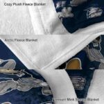 customized georgia southern eagles mickey blue blanket premium grade