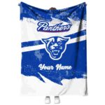 Customized Georgia State Panthers Grunge Streaks Blue Blanket 1 customized georgia state panthers grunge streaks blue blanket best selling