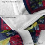 customized gonzaga bulldogs baby yoda blue blanket best selling