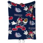 customized gonzaga bulldogs mickey blue blanket best selling