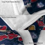 customized gonzaga bulldogs mickey blue blanket best selling