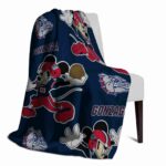 customized gonzaga bulldogs mickey blue blanket best selling