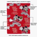 customized houston cougars mickey red blanket best selling