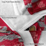customized houston cougars mickey red blanket best selling