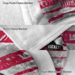 customized houston rockets floral stripes red white blanket best selling