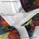 customized illinois fighting illini baby yoda blue blanket premium grade