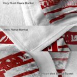 customized indiana hoosiers floral stripes red white blanket best selling