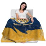 customized indiana pacers grunge streaks blue blanket latest model