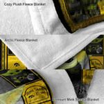 customized iowa hawkeyes baby yoda black blanket best selling