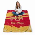 customized iowa state cyclones grunge streaks red blanket best selling