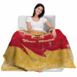 customized iowa state cyclones grunge streaks red blanket best selling