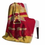 customized iowa state cyclones grunge streaks red blanket best selling