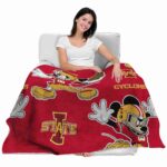 customized iowa state cyclones mickey red blanket best selling