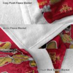 customized iowa state cyclones mickey red blanket best selling
