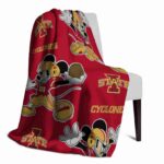 customized iowa state cyclones mickey red blanket best selling