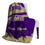 customized james madison dukes grunge streaks purple blanket best selling