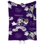 customized kansas state wildcats mickey purple blanket best selling