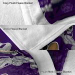 customized kansas state wildcats mickey purple blanket best selling