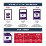 customized kansas state wildcats paint strokes purple white blanket best selling