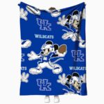 customized kentucky wildcats mickey blue blanket best selling