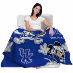customized kentucky wildcats mickey blue blanket best selling